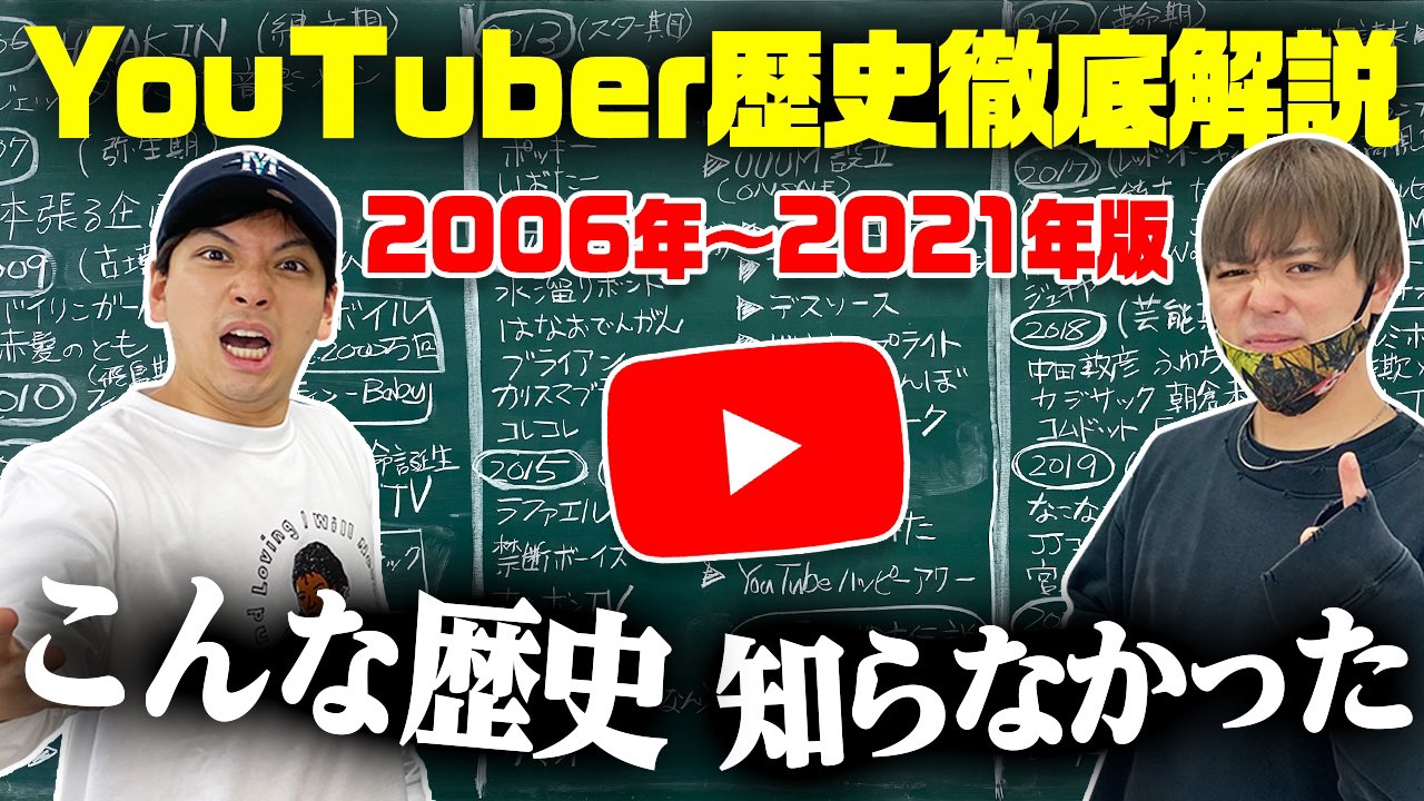 JJコンビ YouTubeの歴史