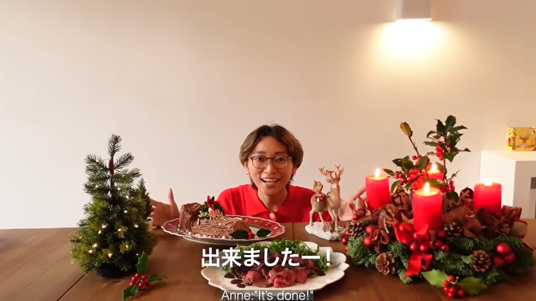 杏がパリの自宅で作ったクリスマス料理を披露
