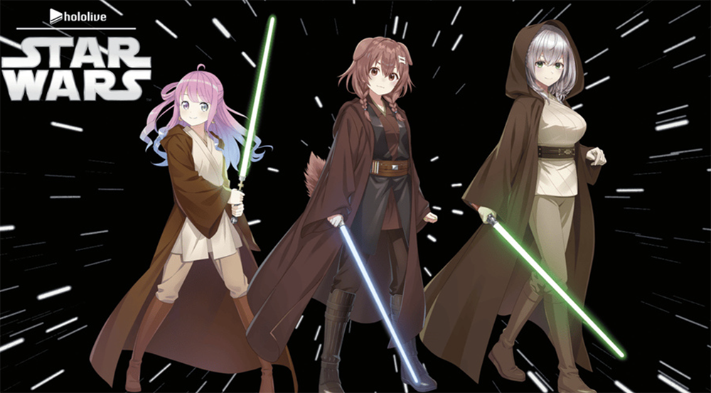 ホロライブ×スター・ウォーズの応援プロジェクト始動！5月3日の配信で、戌神ころね達がSW愛を熱く語る！