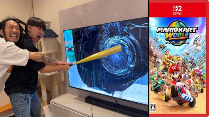 【ドッキリ】マリオカート中にブチギレてがーどまんのSwitch2を破壊!?ところが・・・